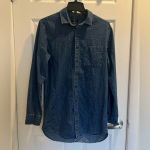 Forever 21 Men’s Denim Button Up Shirt